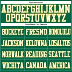 Kelly Custom Green Authentic Mesh Football White-Gold Jersey Kelly Custom Green Authentic Mesh Football White-Gold Jersey