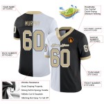 Vegas Split Mesh Fashion Jersey Gold-White Black Football Custom Vegas Split Mesh Fashion Jersey Gold-White Black Football Custom