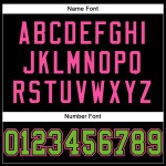 Football Custom Neon Green-Pink Black Jersey Mesh Authentic Football Custom Neon Green-Pink Black Jersey Mesh Authentic
