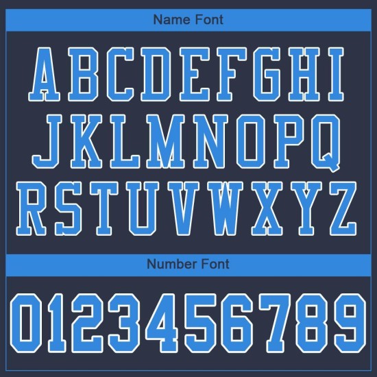 Blue-White Jersey Powder Mesh Custom Football Navy Authentic Blue-White Jersey Powder Mesh Custom Football Navy Authentic
