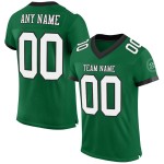 Football Kelly Authentic Custom White-Black Mesh Green Jersey Football Kelly Authentic Custom White-Black Mesh Green Jersey