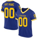 Gold-White Mesh Throwback Royal Custom Football Authentic Jersey Gold-White Mesh Throwback Royal Custom Football Authentic Jersey